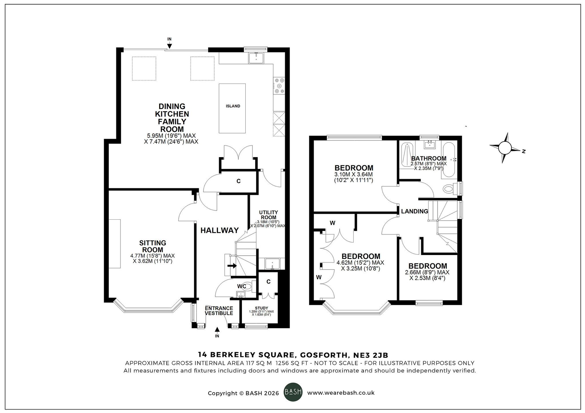 Floorplan for Berkeley Square, Gosforth, NE3