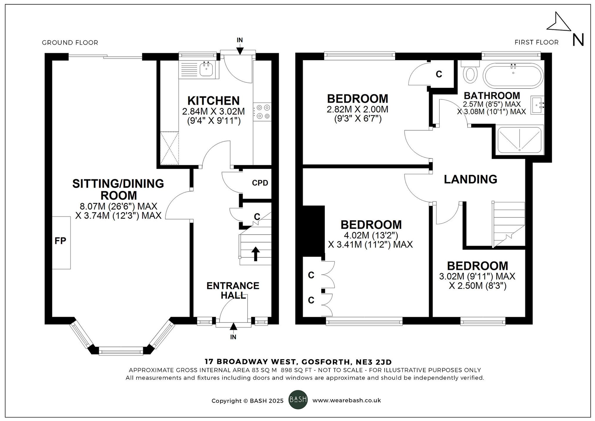 Floorplan for Broadway West, Gosforth, NE3