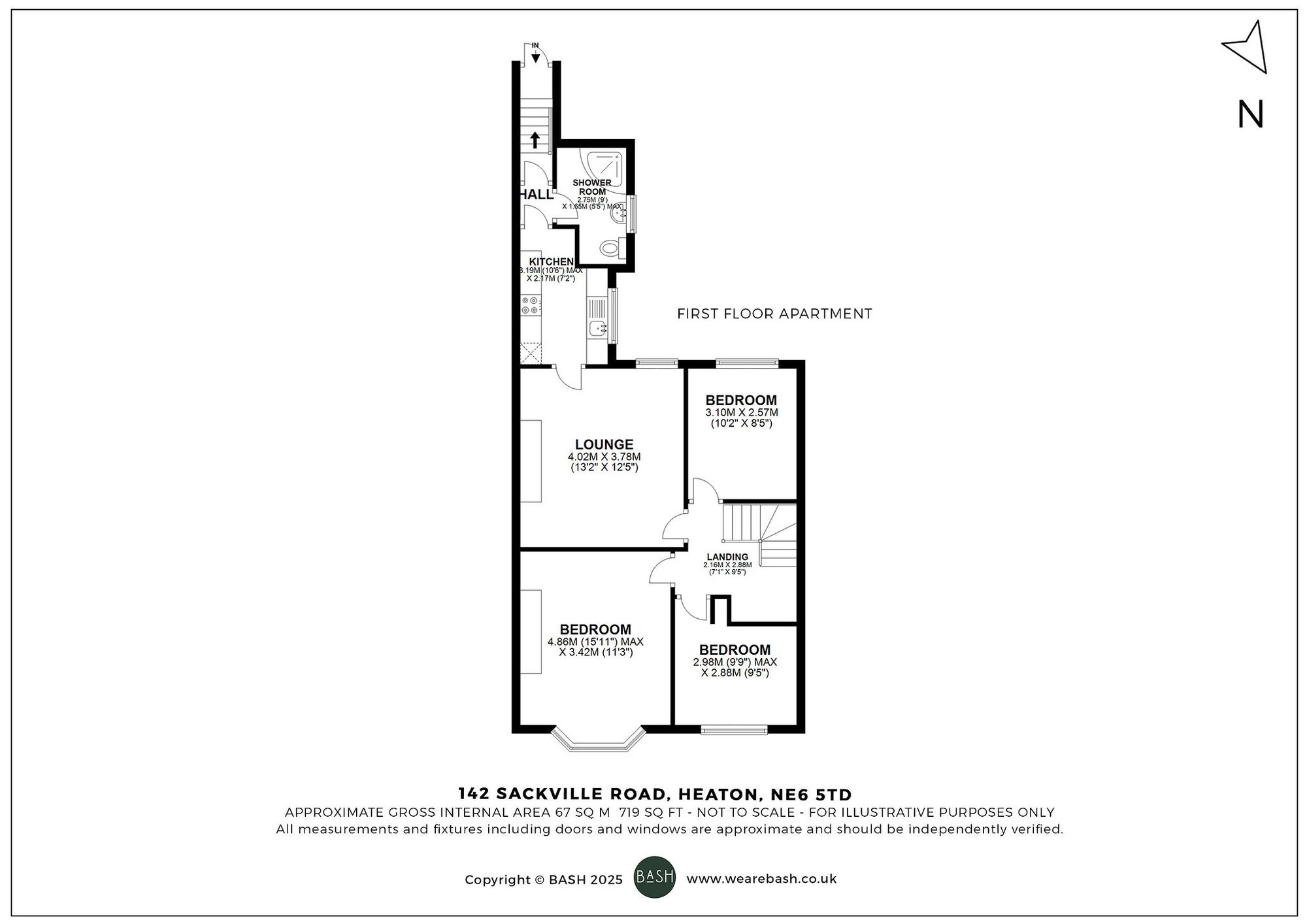 Floorplan for Sackville Road, Heaton, NE6