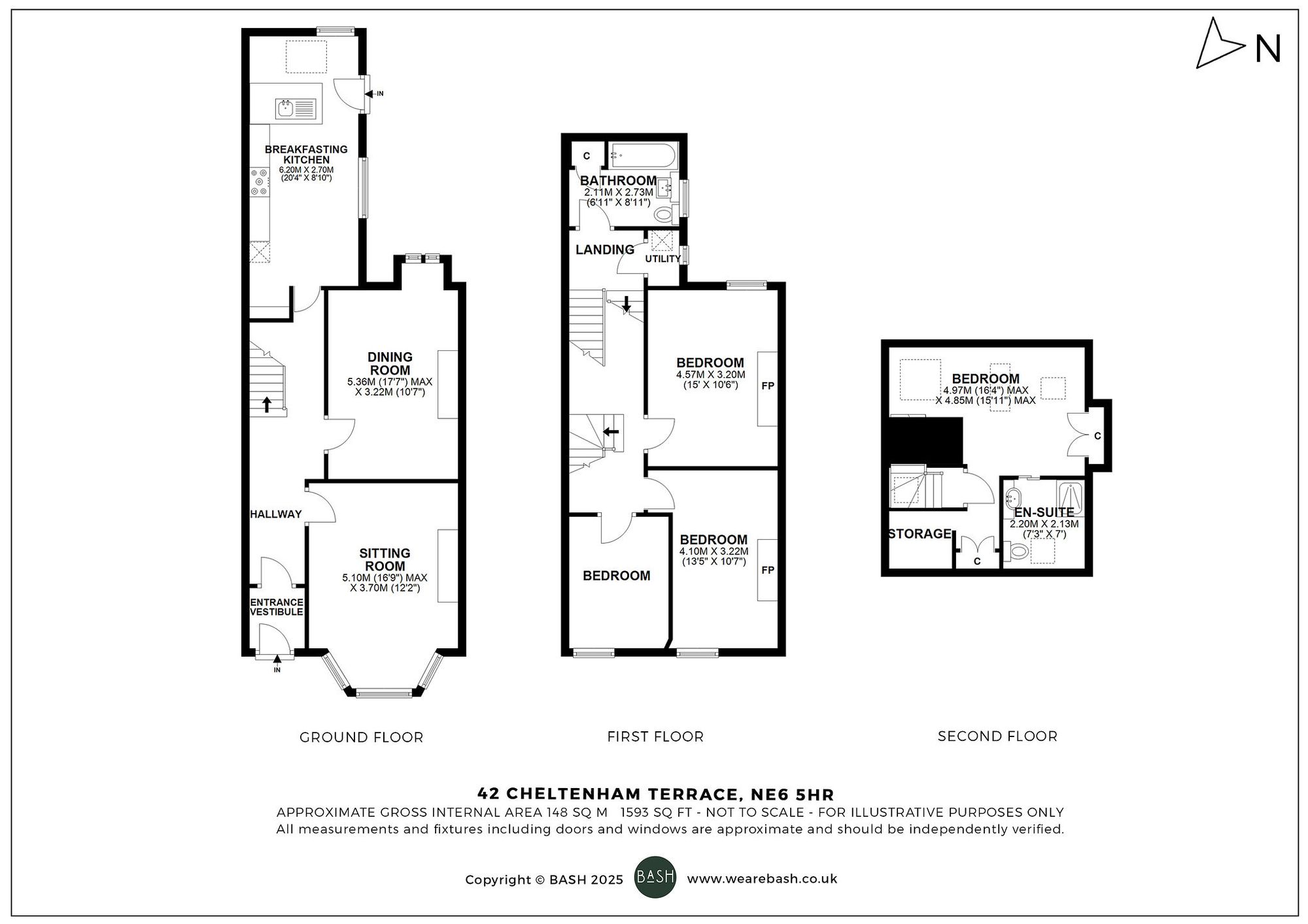 Floorplan for Cheltenham Terrace, Heaton, NE6