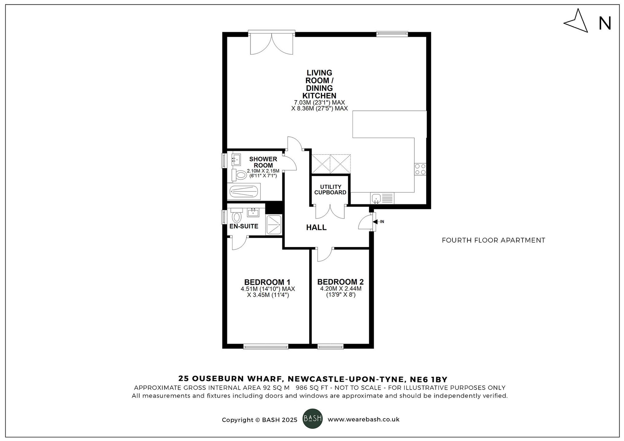 Floorplan for Ouseburn Wharf, Quayside, NE6