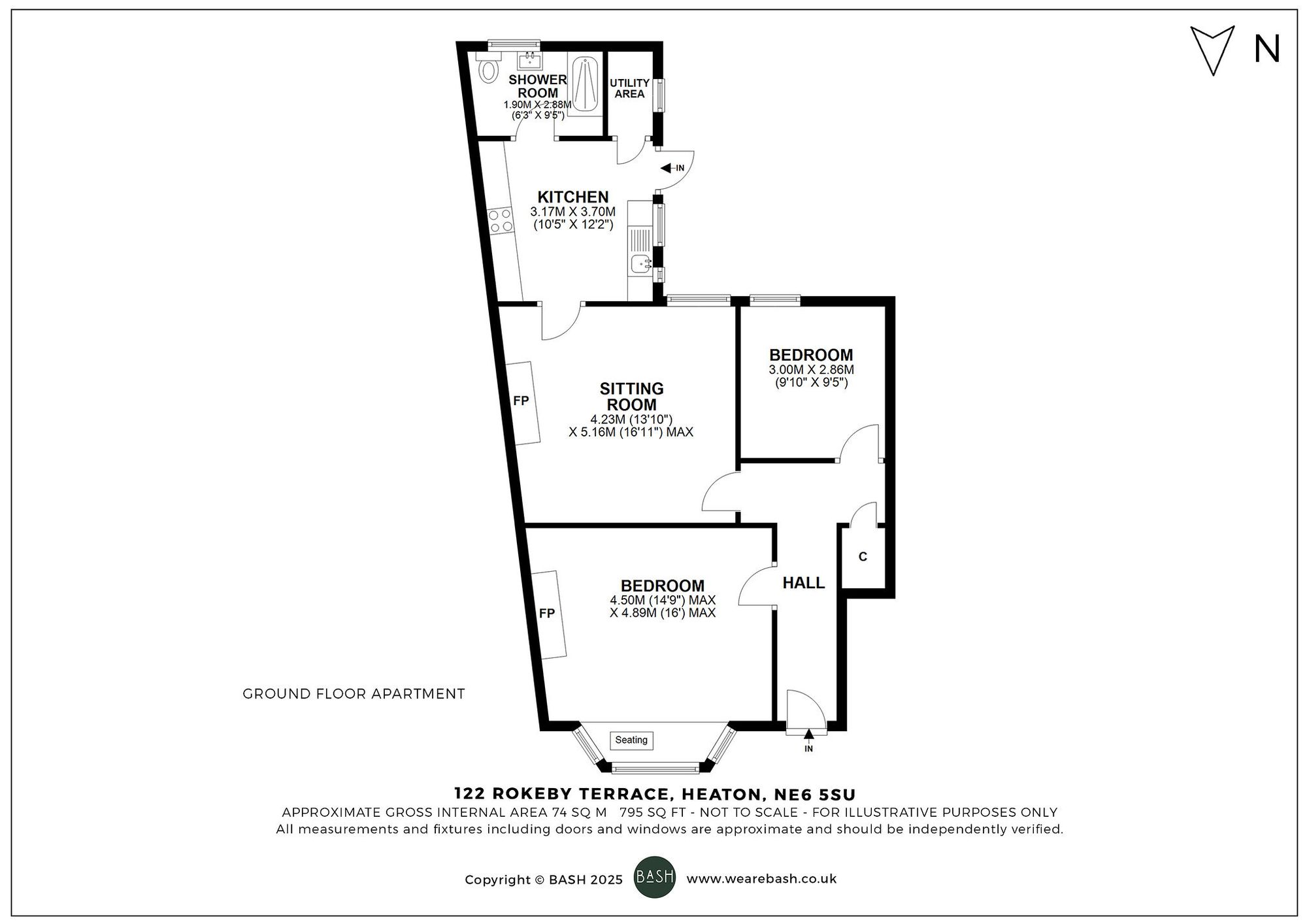 Floorplan for Rokeby Terrace, Heaton, NE6