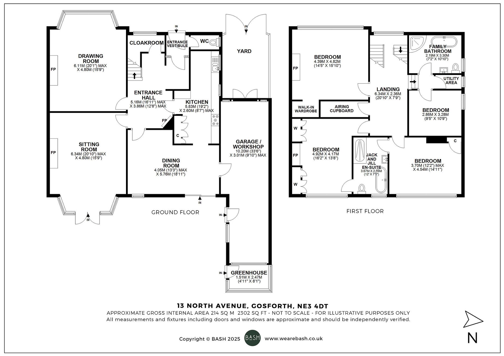 Floorplan for North Avenue, Gosforth, NE3