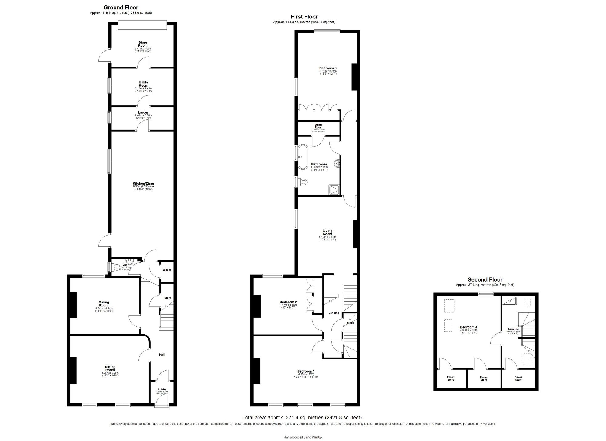 Floorplan for The Grove, Gosforth, NE3