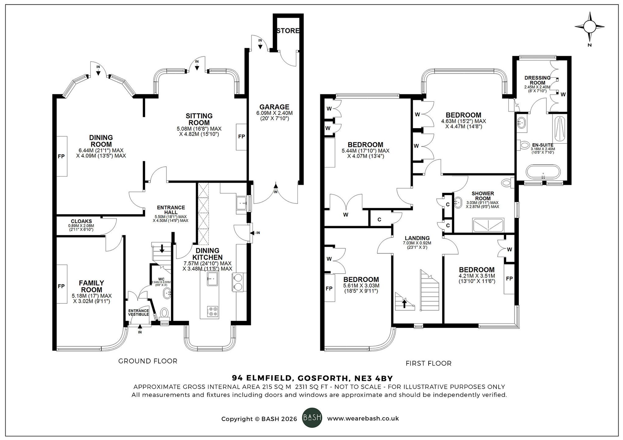 Floorplan for Elmfield Road, Gosforth, NE3