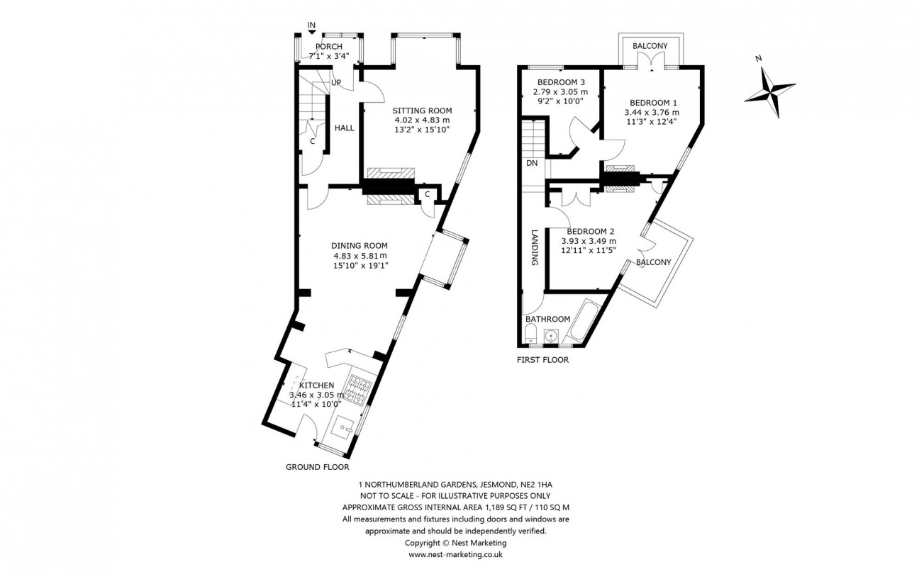 Northumberland Gardens, Jesmond, NE2