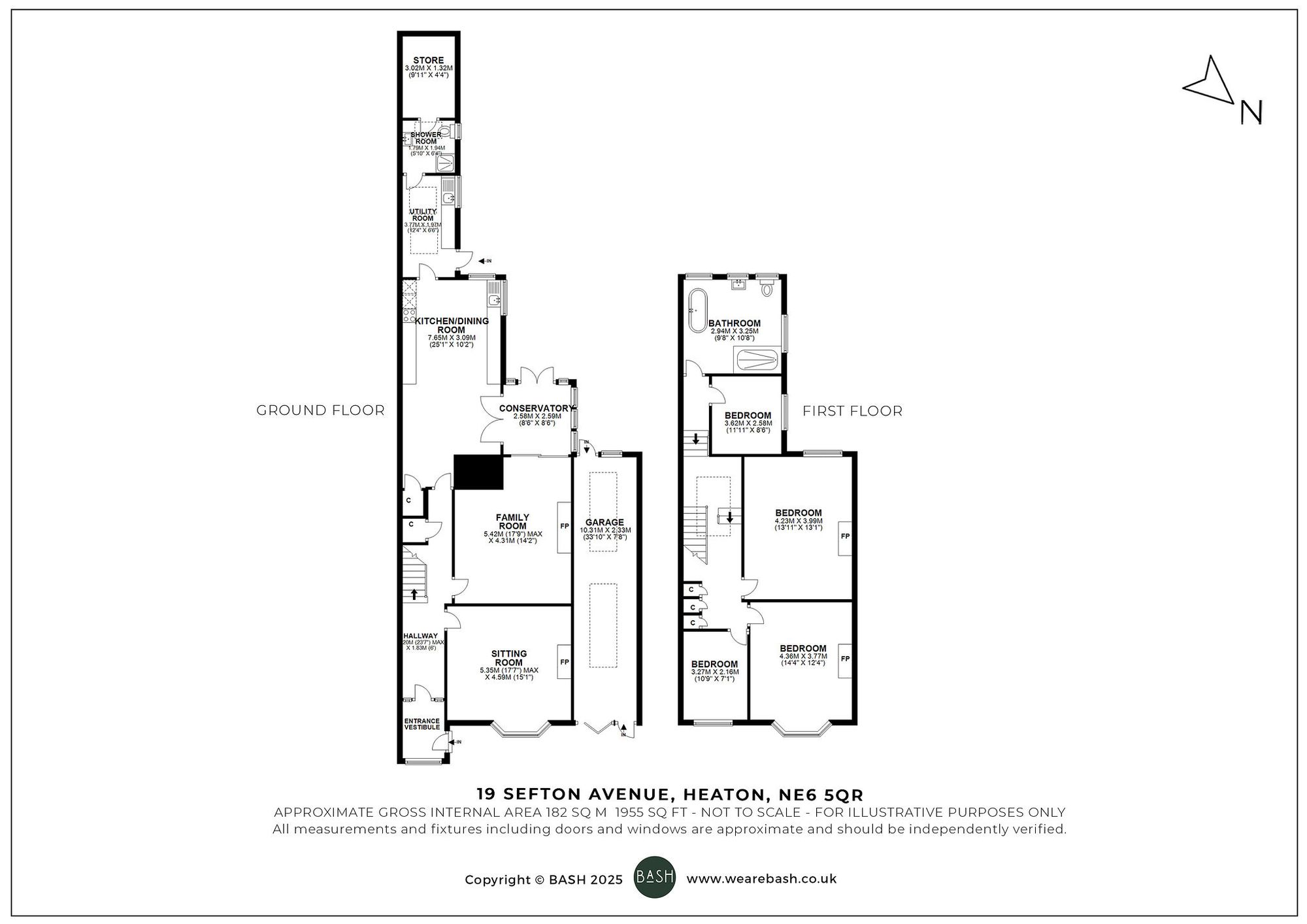 Floorplan for Sefton Avenue, Heaton, NE6