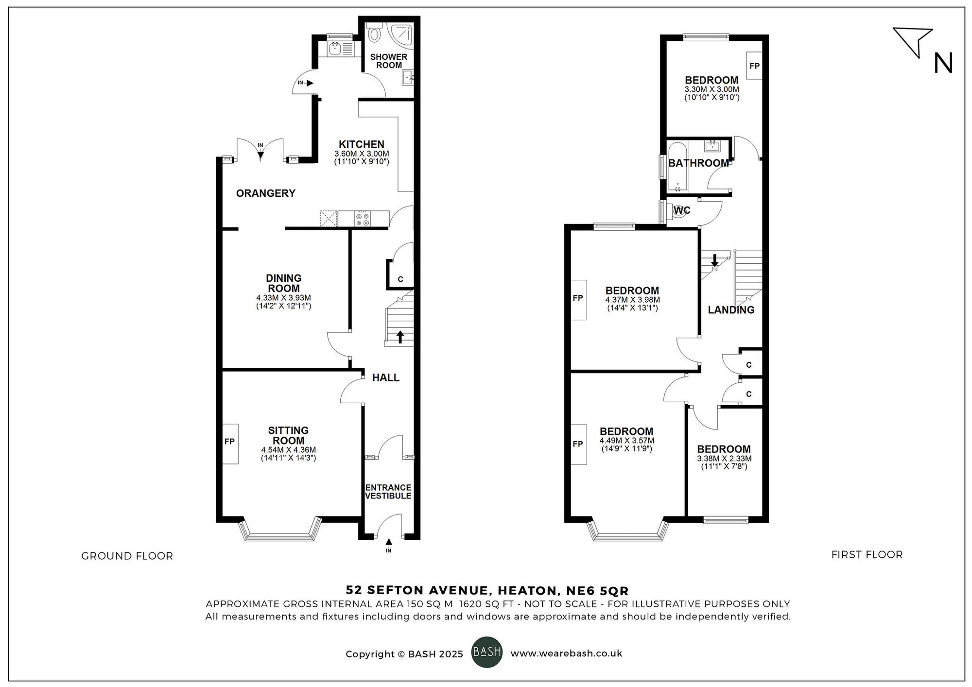 Floorplan for Sefton Avenue, Heaton, NE6