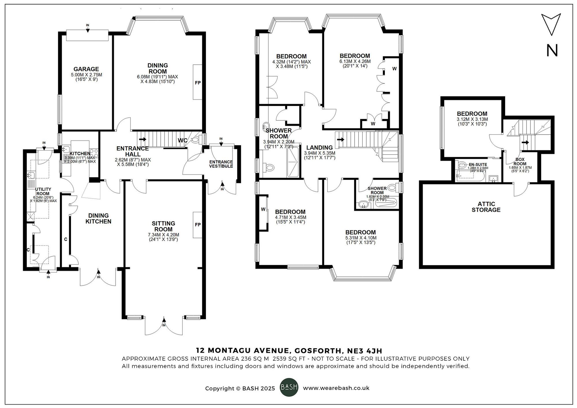 Floorplan for Montagu Avenue, Gosforth, NE3