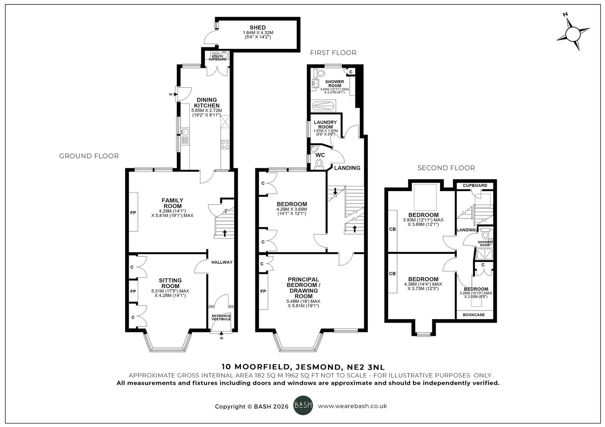 Floorplan for Moorfield, Jesmond, NE2
