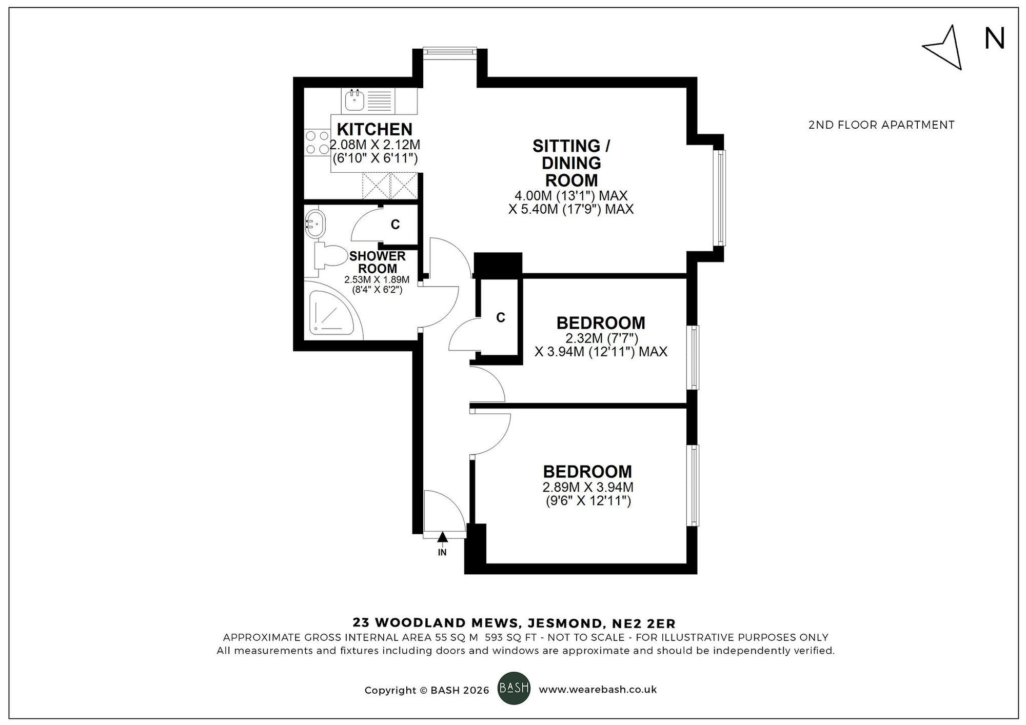 Floorplan for Woodland Mews, Jesmond, NE2