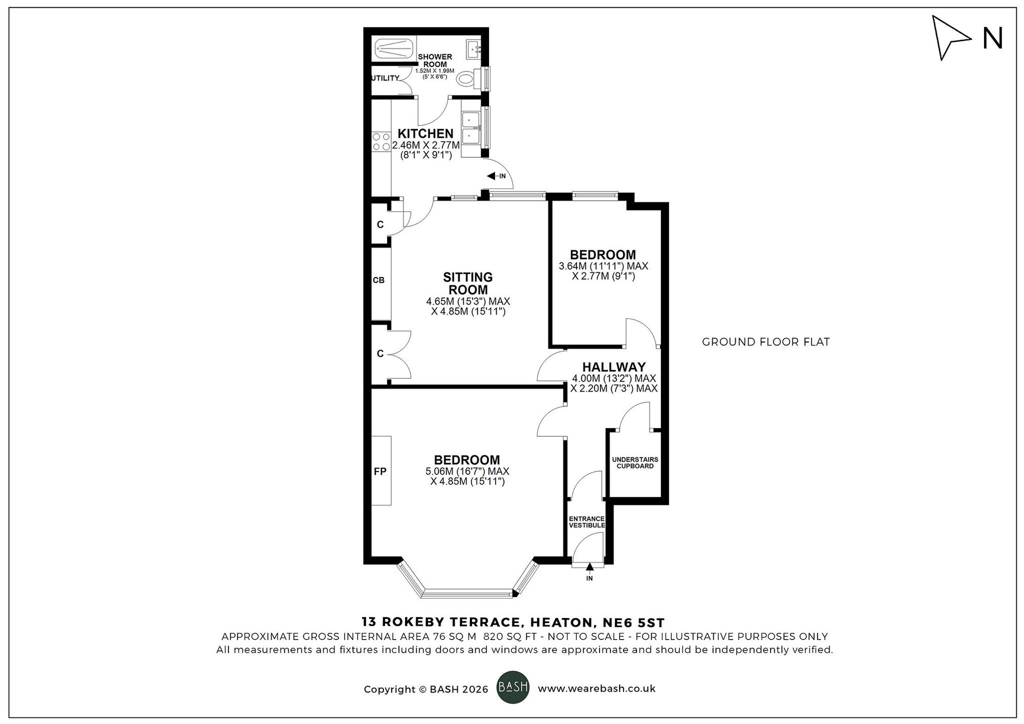 Floorplan for Rokeby Terrace, Heaton, NE6