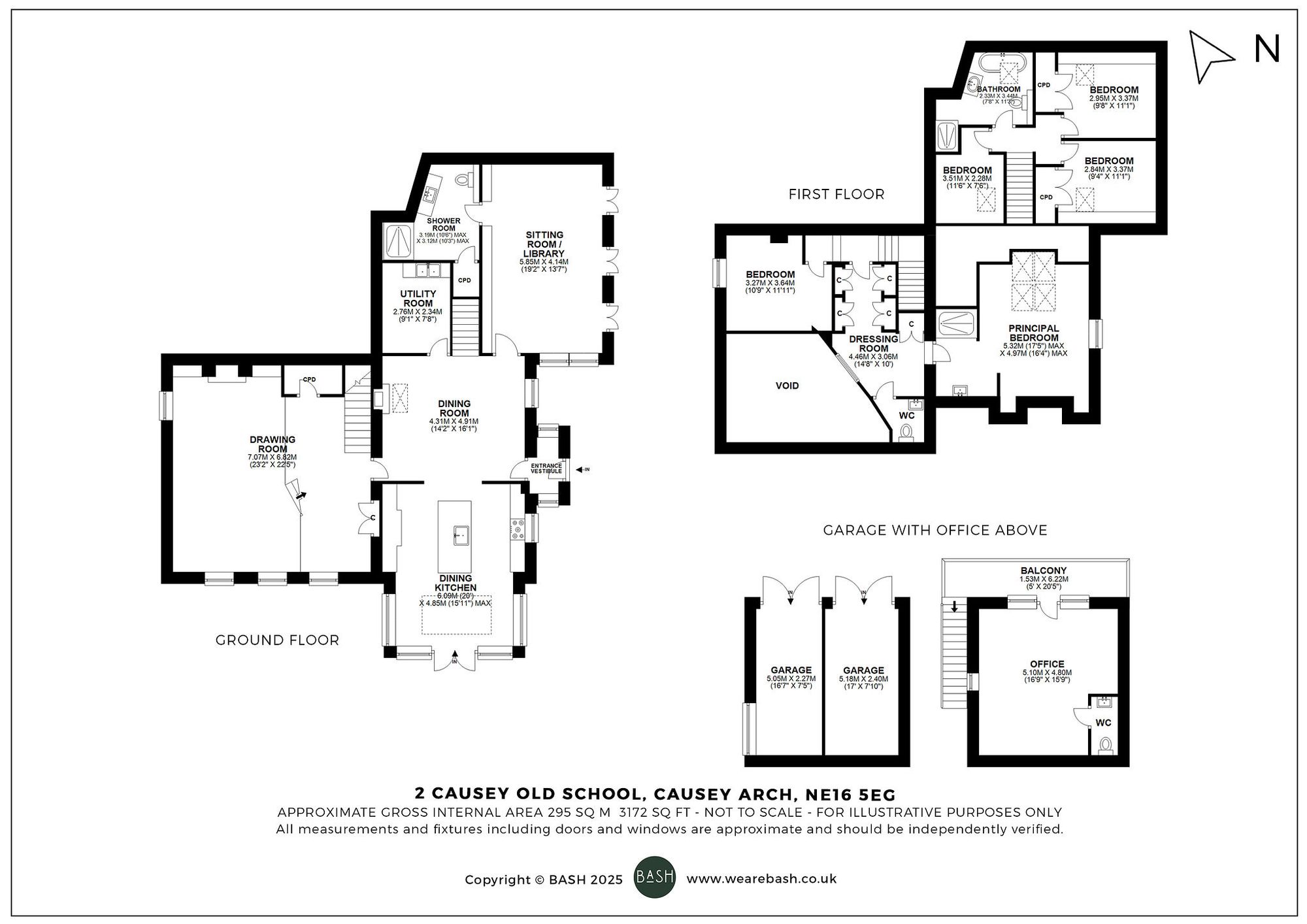 Floorplan for Causey Old School, Causey Arch, NE16