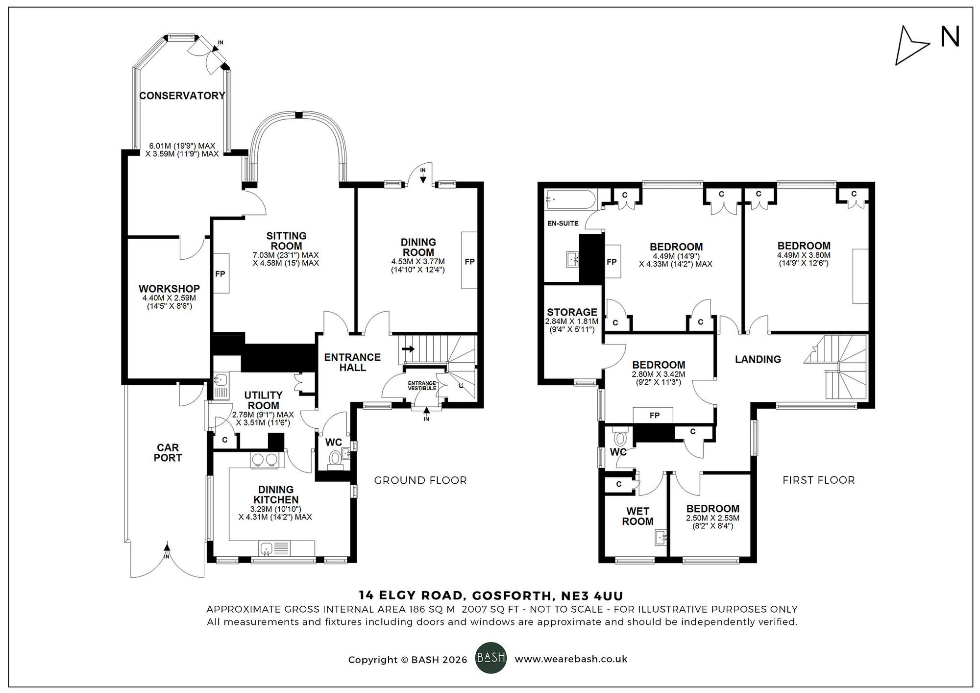 Floorplan for Elgy Road, Gosforth, NE3