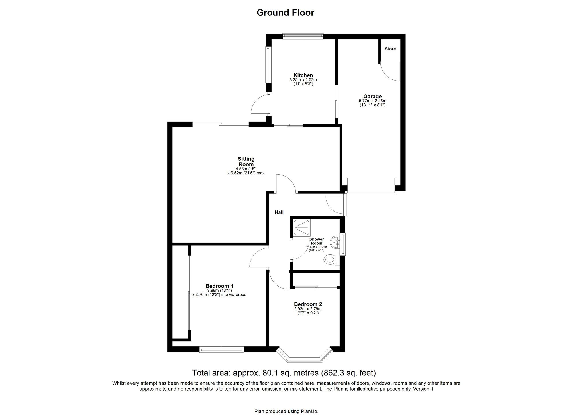 Floorplan for Hayes Walk, Wideopen, NE13