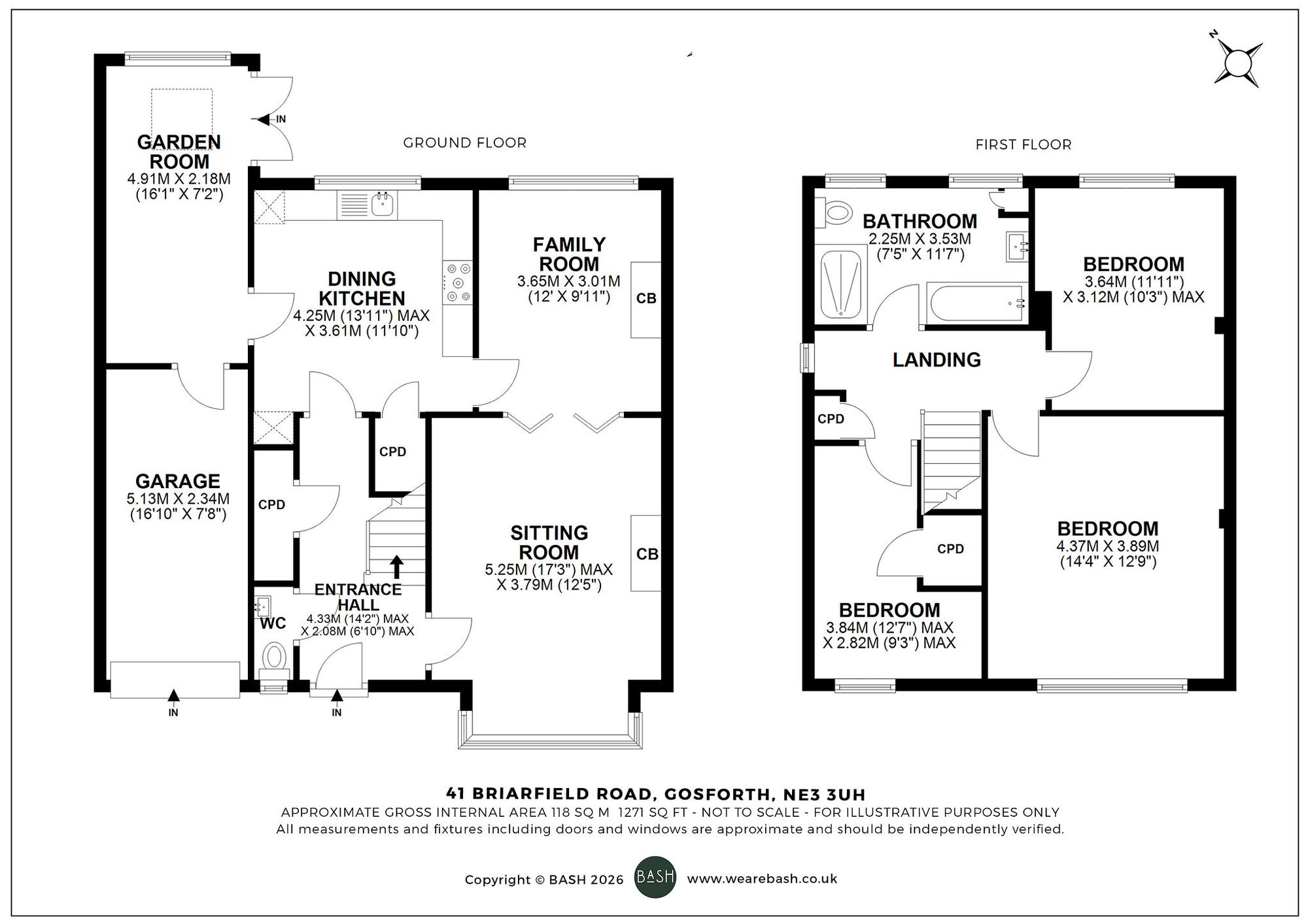 Floorplan for Briarfield Road, Gosforth, NE3