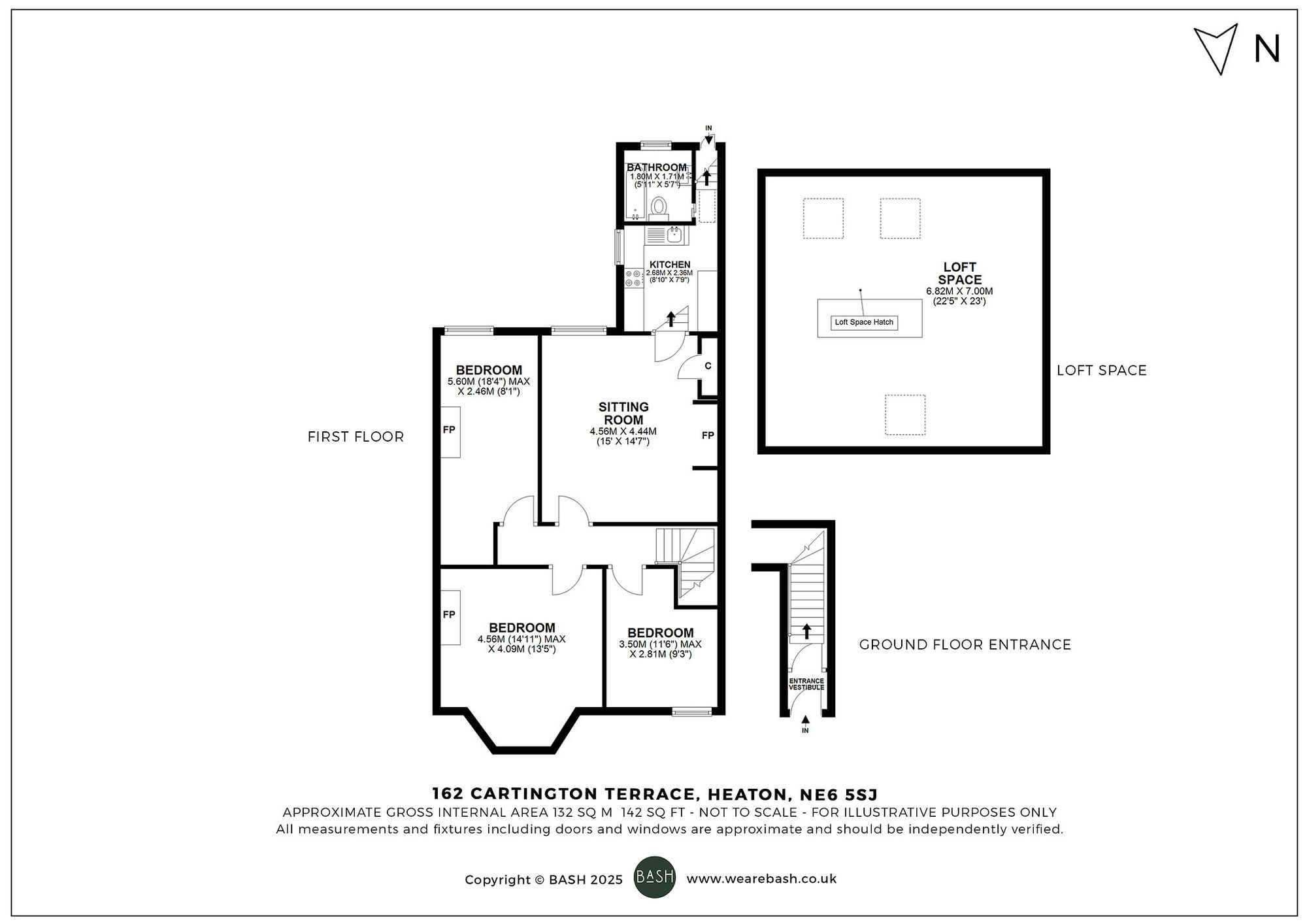 Floorplan for Cartington Terrace, Heaton, NE6
