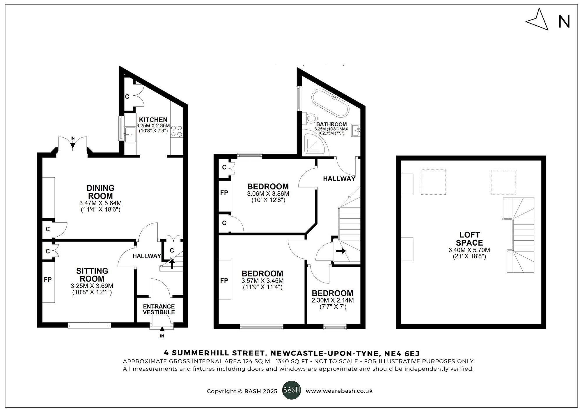 Floorplan for Summerhill Street, Newcastle Upon Tyne, NE4