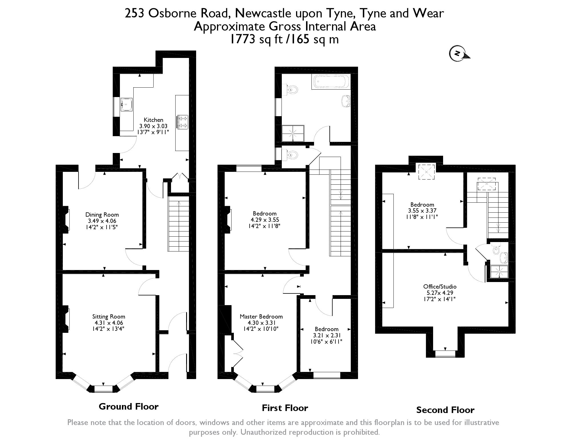 Floorplan for Osborne Road, Jesmond, NE2