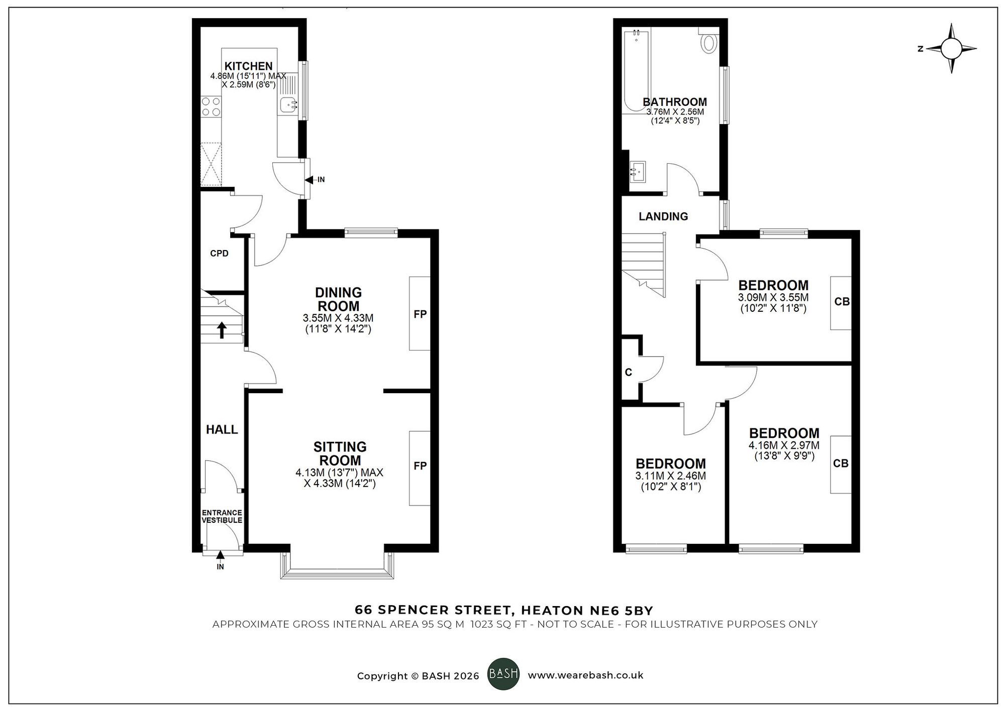 Floorplan for Spencer Street, Heaton, NE6
