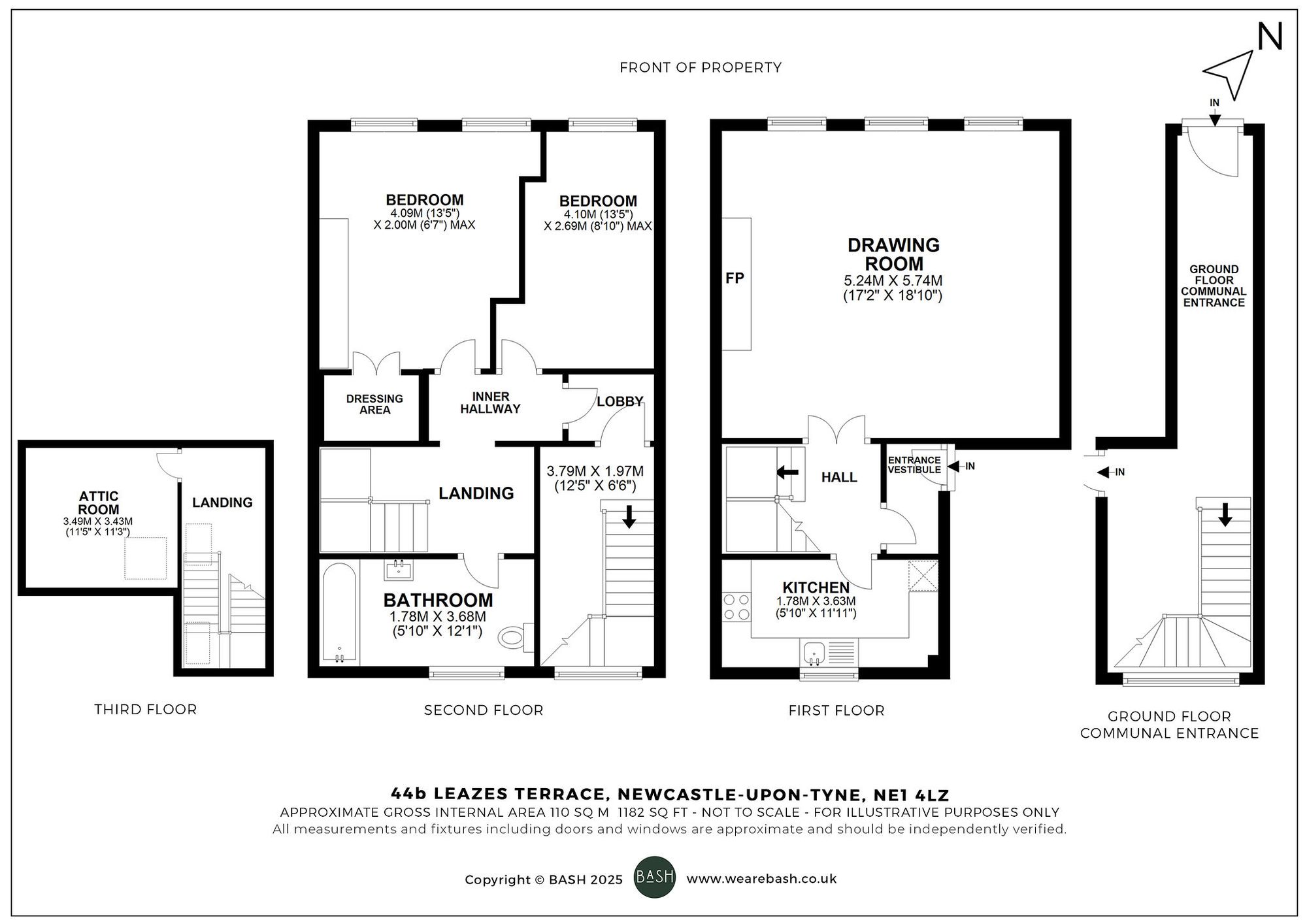 Floorplan for Leazes Terrace, Newcastle Upon Tyne, NE1