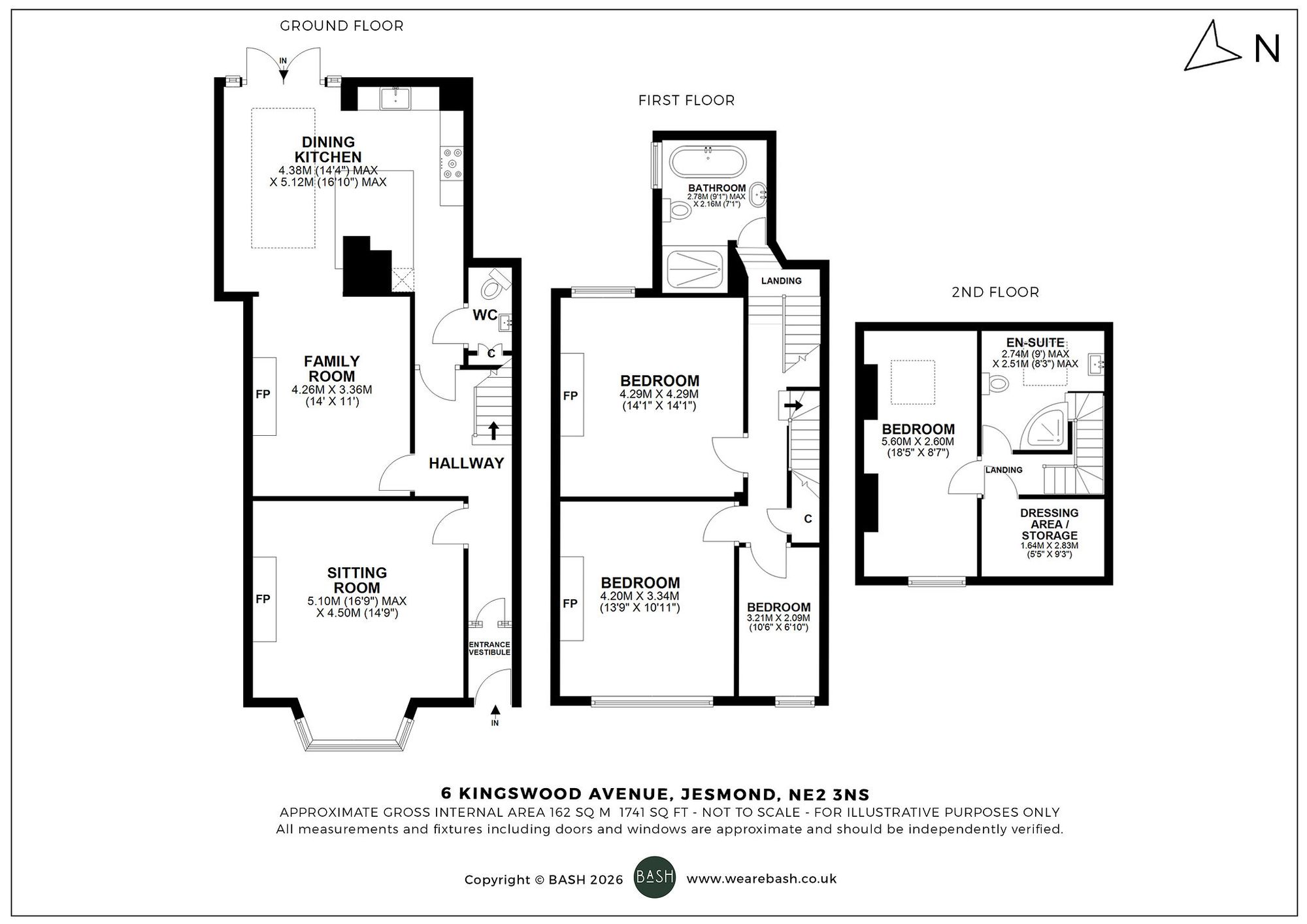 Floorplan for Kingswood Avenue, Jesmond, NE2