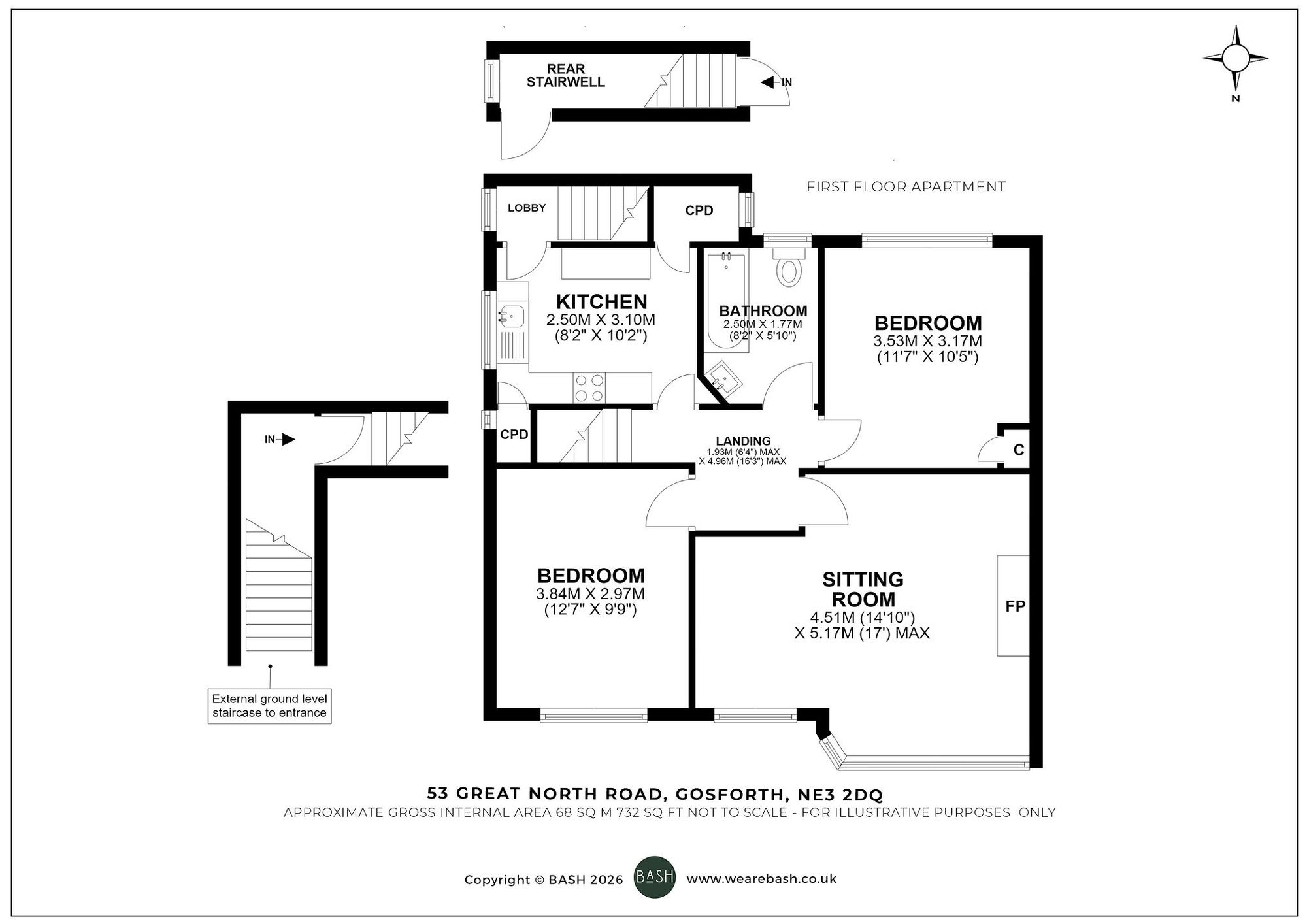 Floorplan for Great North Road, Gosforth, NE3