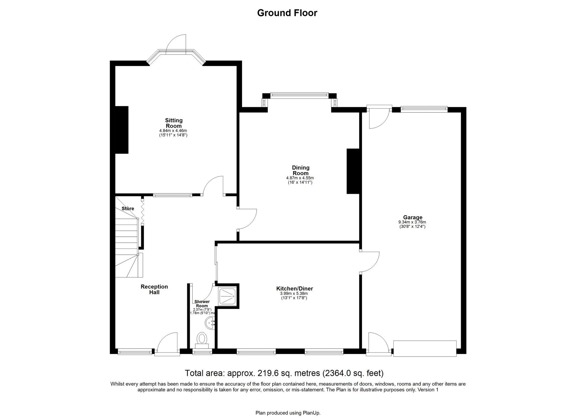 Floorplan for Rectory Drive, Newcastle Upon Tyne, NE3