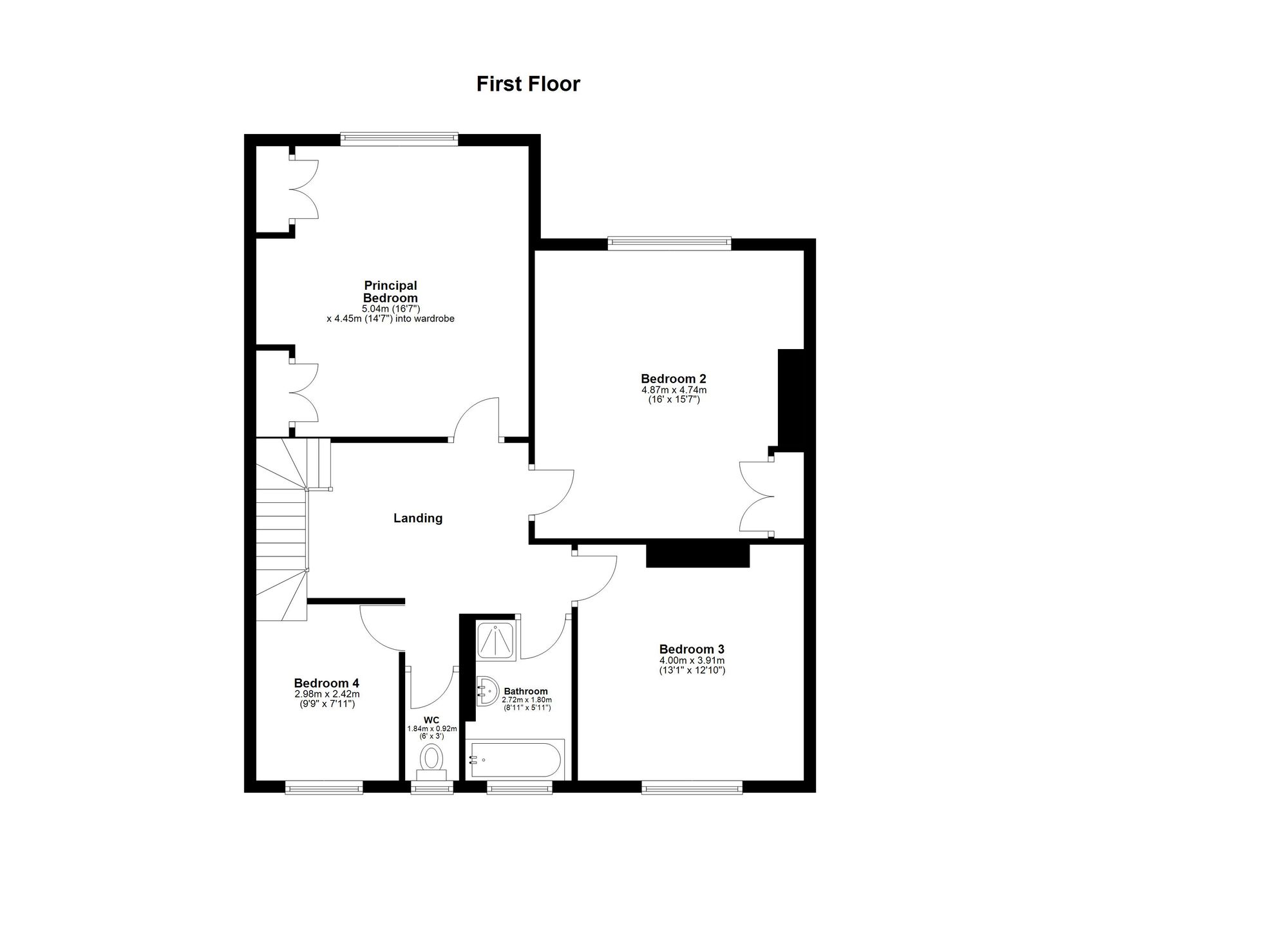 Floorplan for Rectory Drive, Newcastle Upon Tyne, NE3