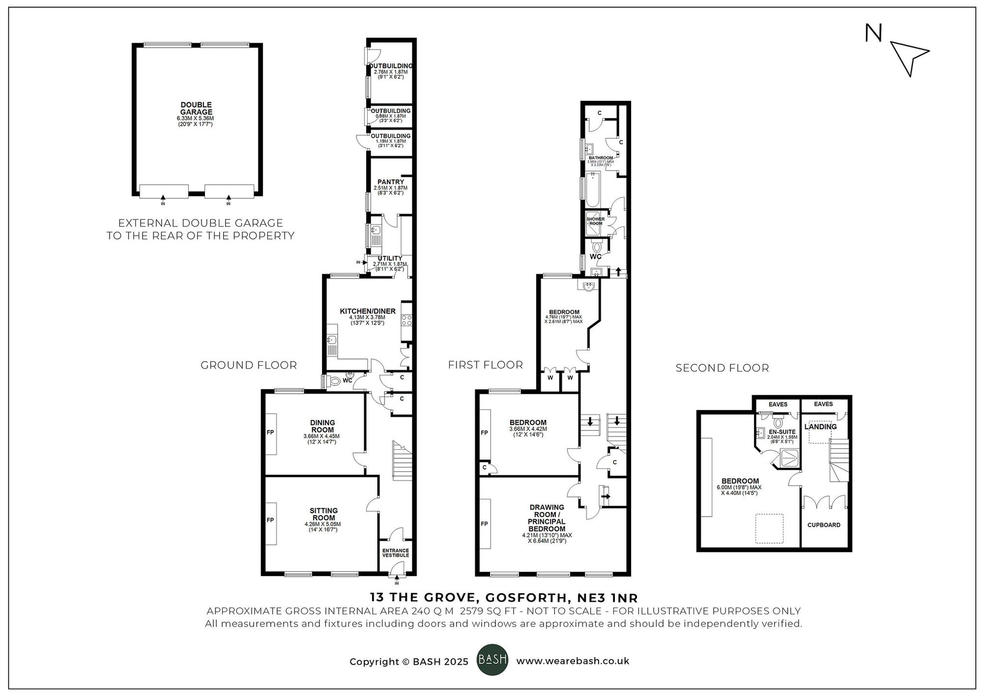 Floorplan for The Grove, Gosforth, NE3