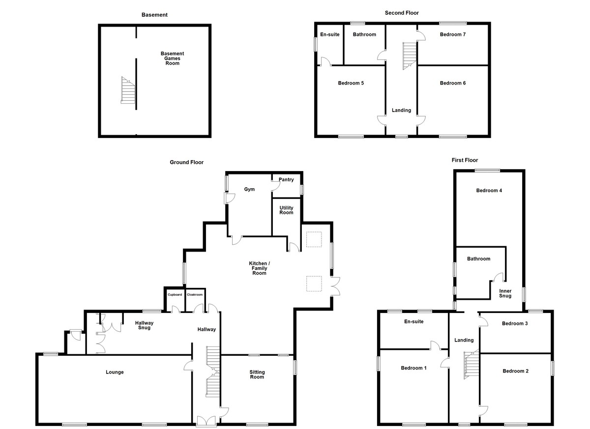 Floorplan for Elford Road, Elford