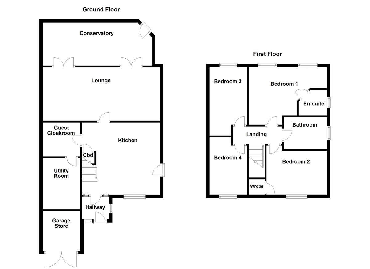 Floorplan for Rosebery Road, Dosthill