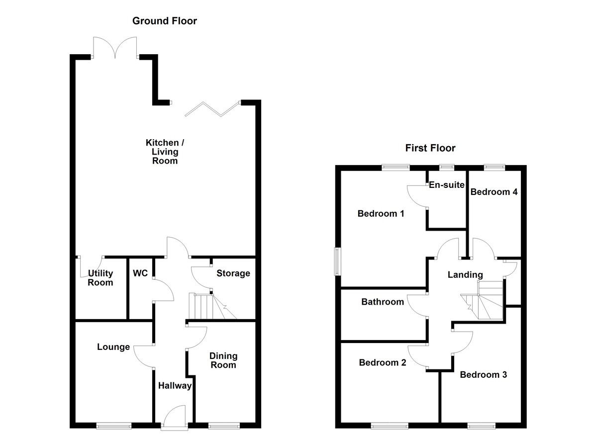 Floorplan for Tamworth Road, Lichfield
