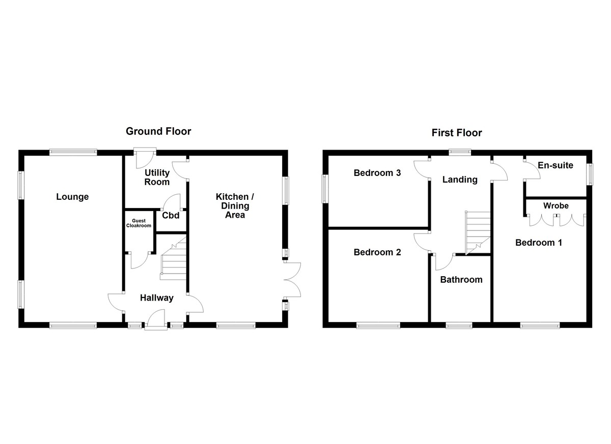 Floorplan for Ellastone Way, Amington