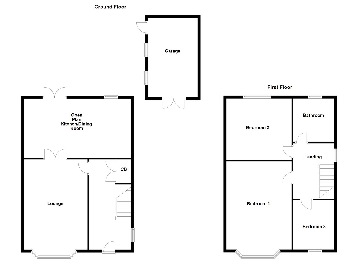 Floorplan for Mile Oak, Tamworth