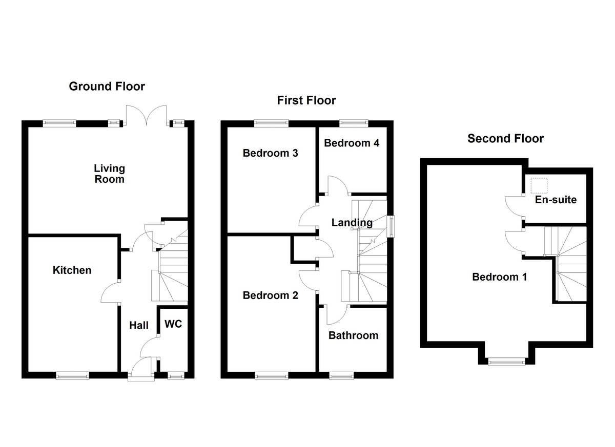 Floorplan for Red Marl Way, Warton