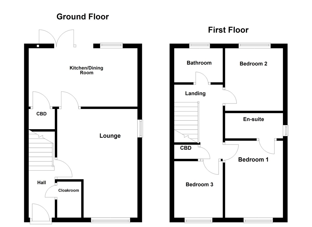 Floorplan for Longbourn Crescent, Tamworth