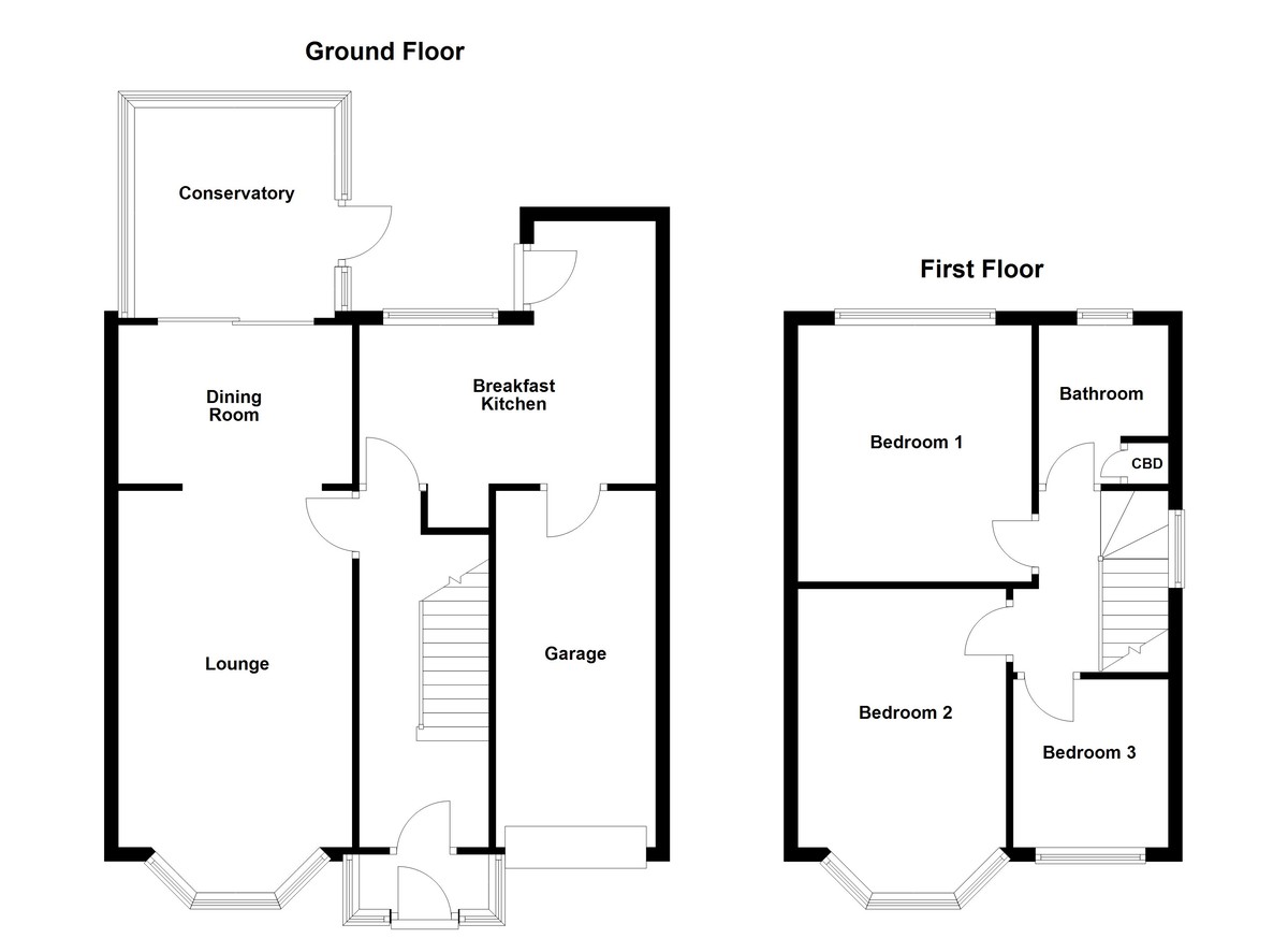 Floorplan for Yenton Close, Fazeley