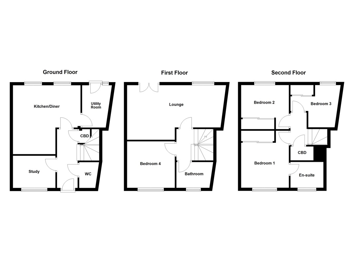 Floorplan for Valley Drive, Wilnecote