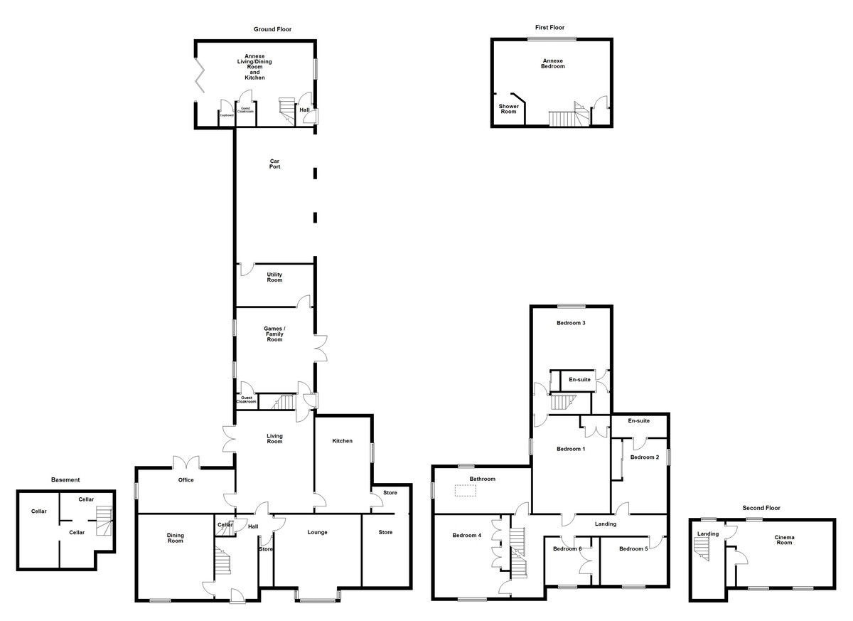 Floorplan for School Lane, Normanton Le Heath