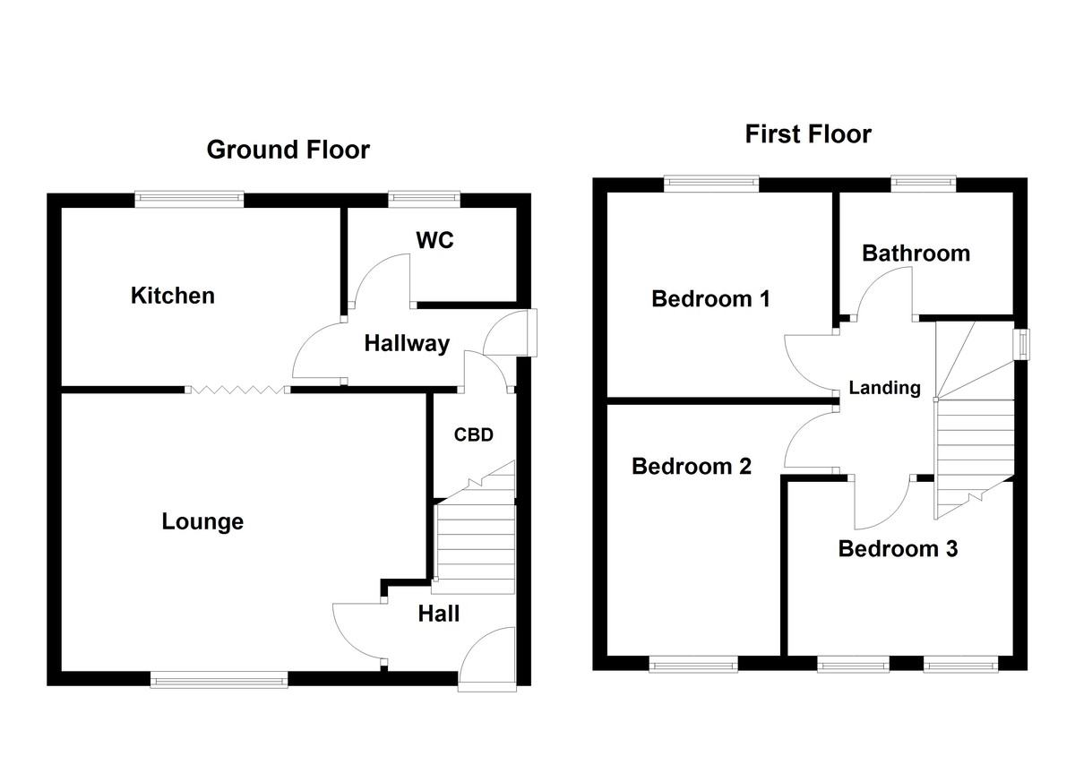 Floorplan for Rene Road, Bolehall