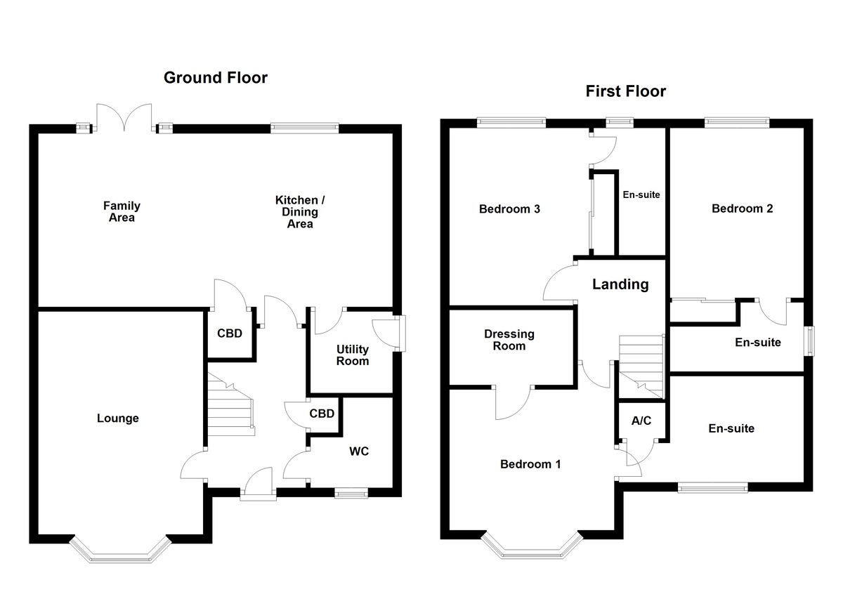 Floorplan for Florence Drive, Amington