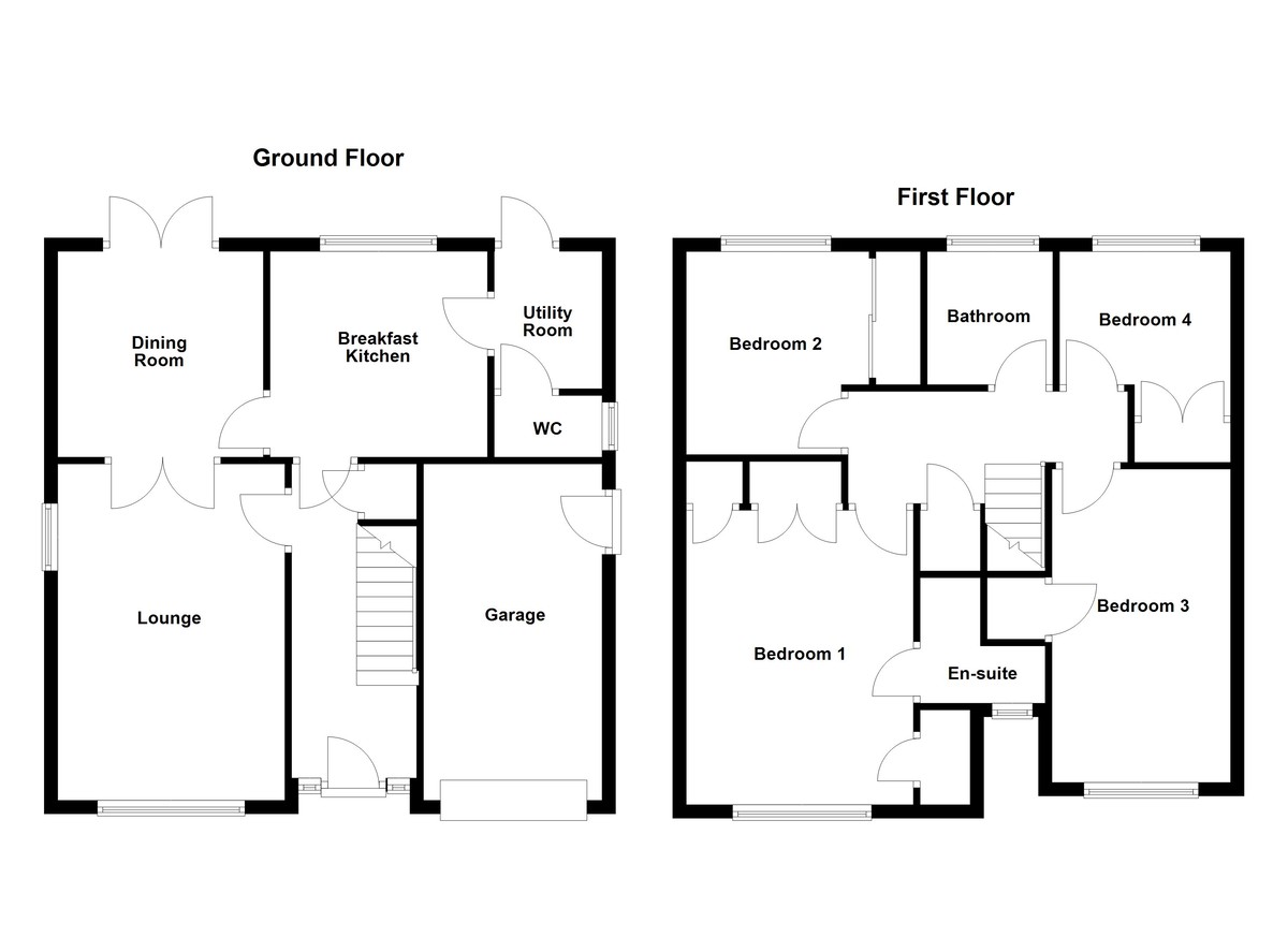Floorplan for Brancaster Close, Amington Fields