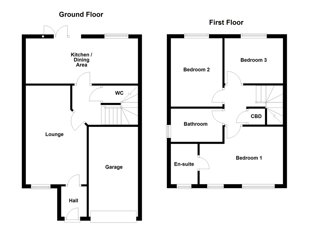 Floorplan for Lillingstone Avenue, Tamworth