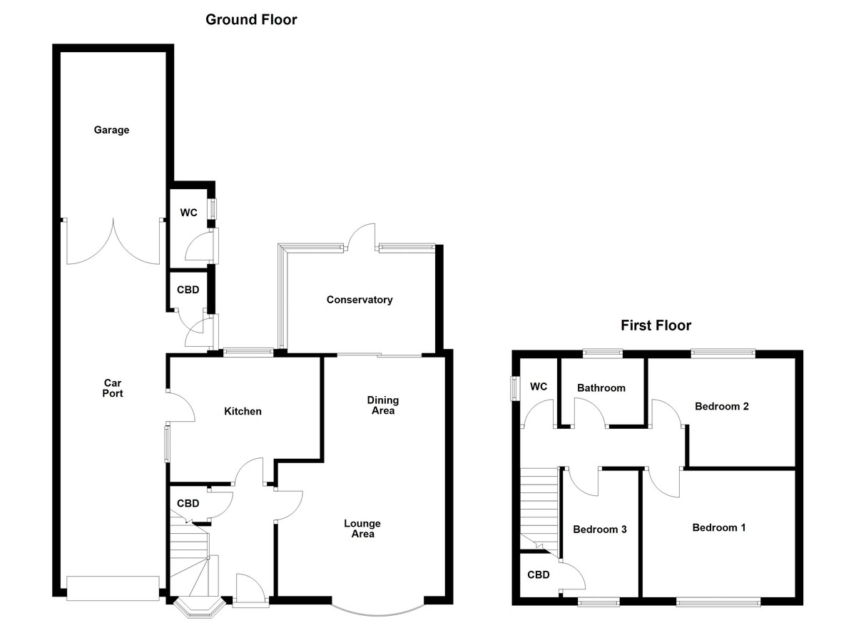 Floorplan for St. Marys Way, Amington