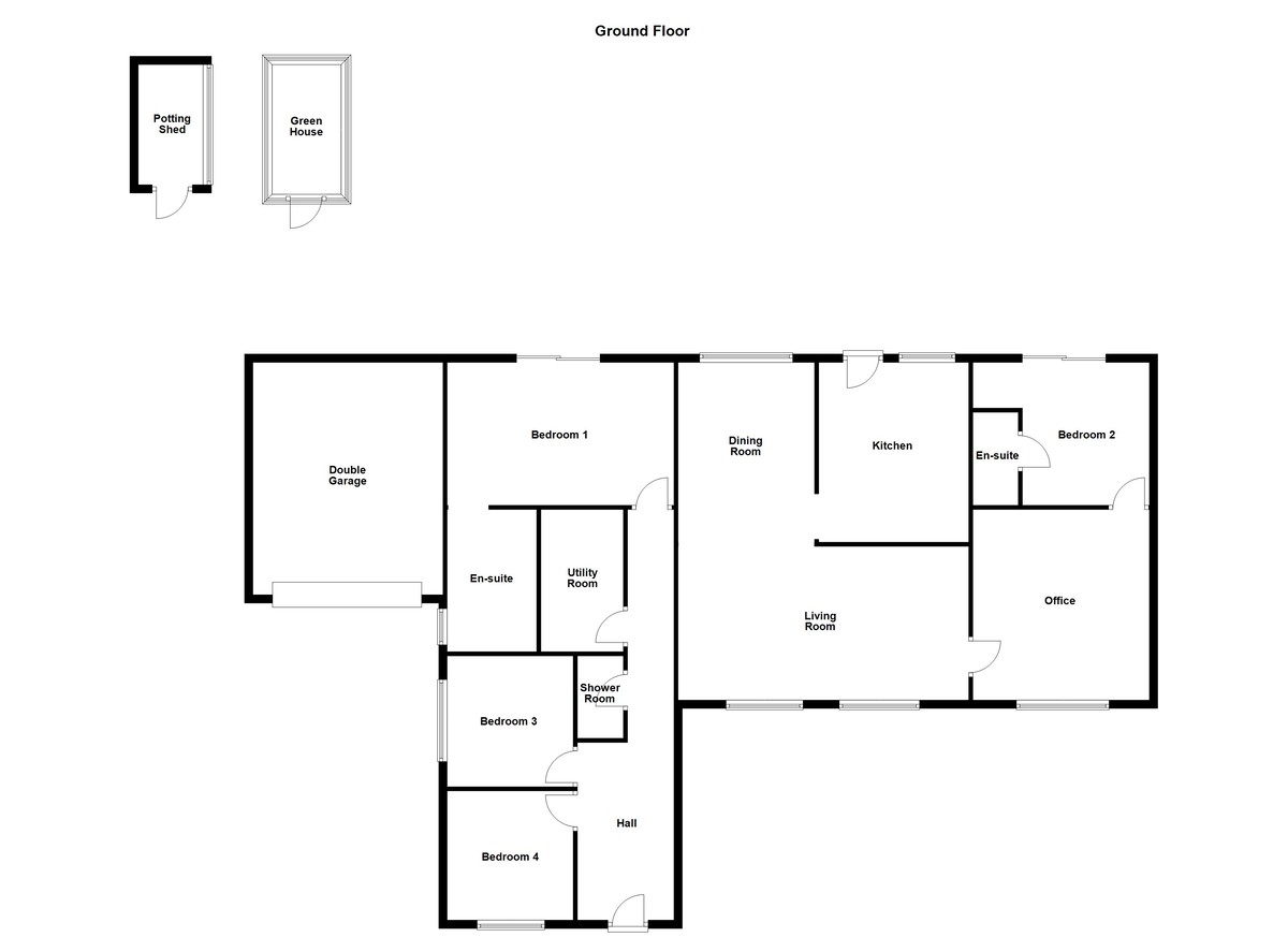 Floorplan for Chandlers Drive, Amington