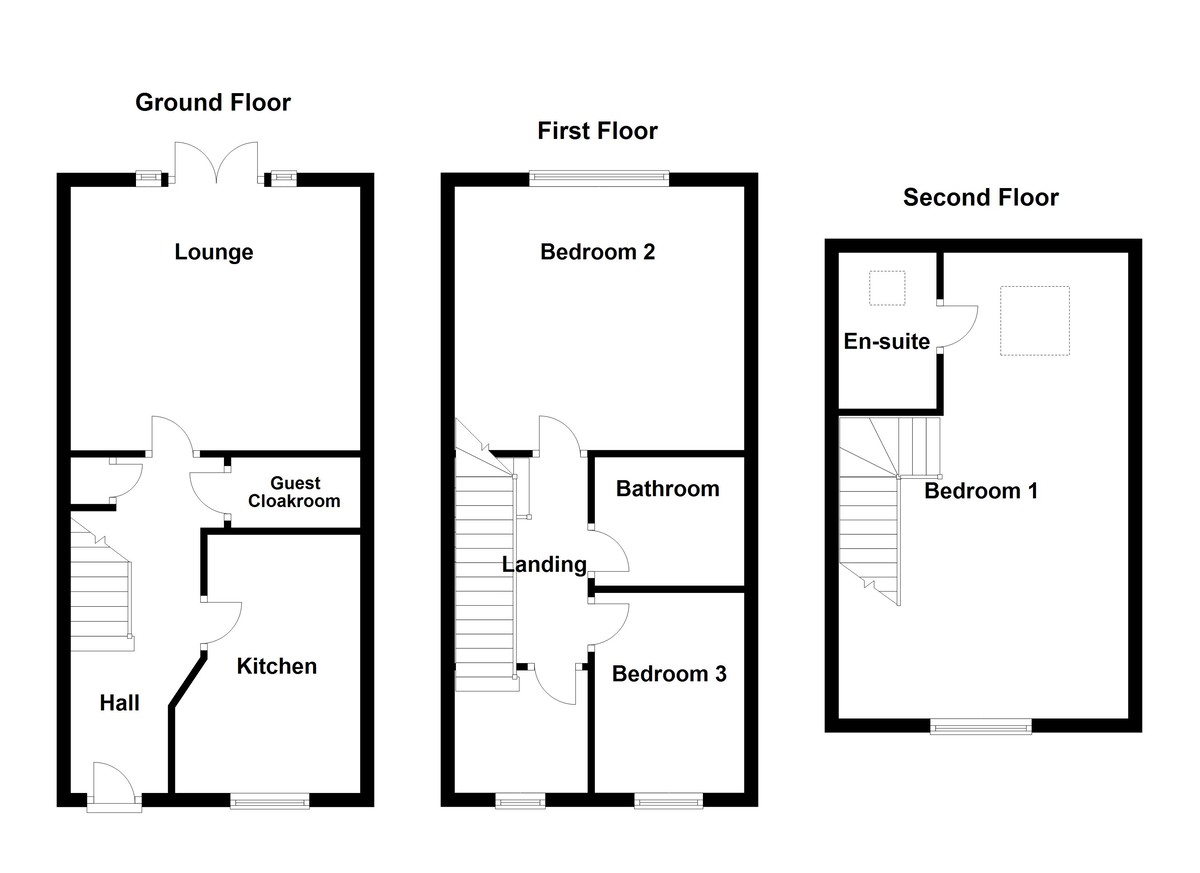 Floorplan for Grinham Avenue, Polesworth