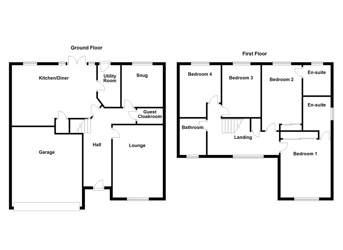 Floorplan for Alstonefield Close, Amington