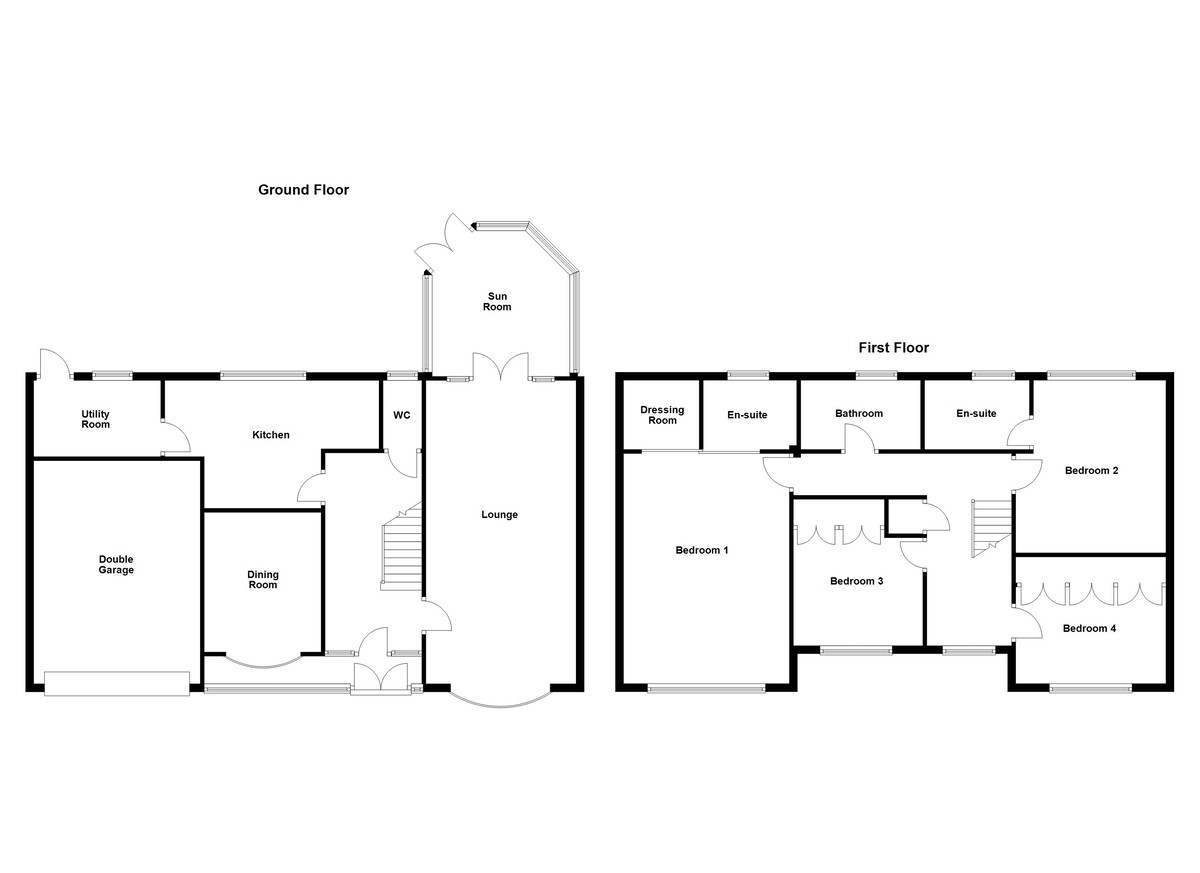 Floorplan for Chandlers Drive, Amington