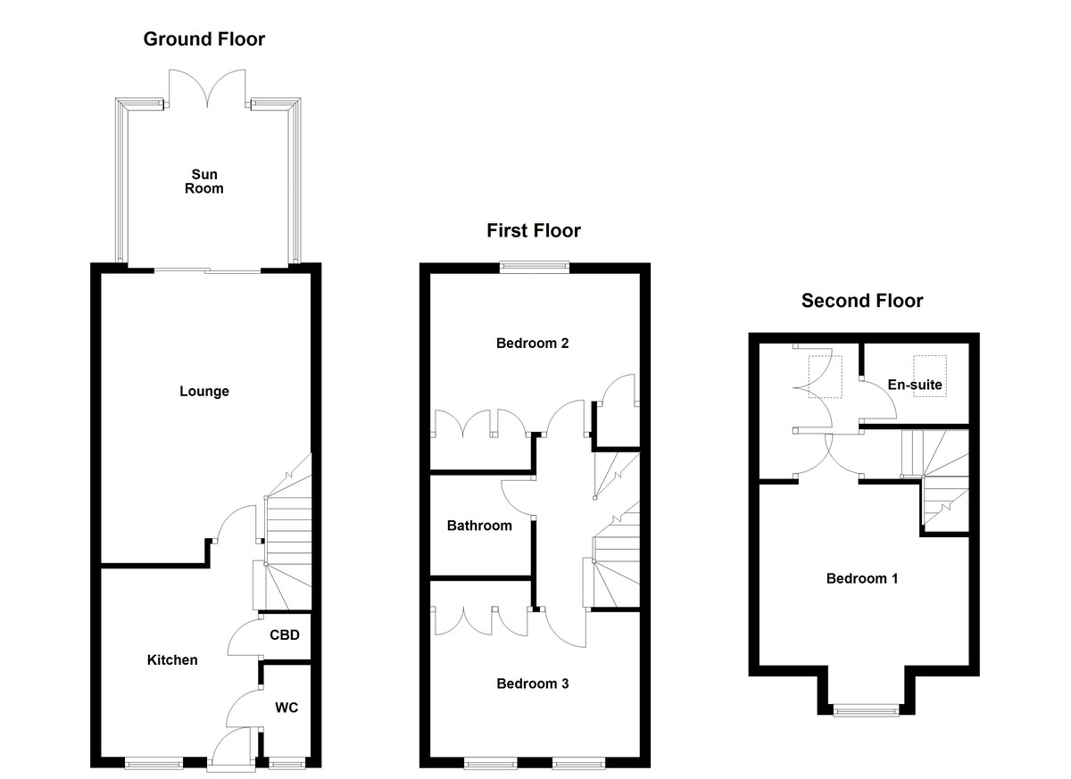 Floorplan for Croft Avenue, Tamworth
